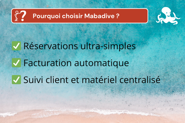 60 centres de plongée utisient Mabadive, pourquoi pas vous ?