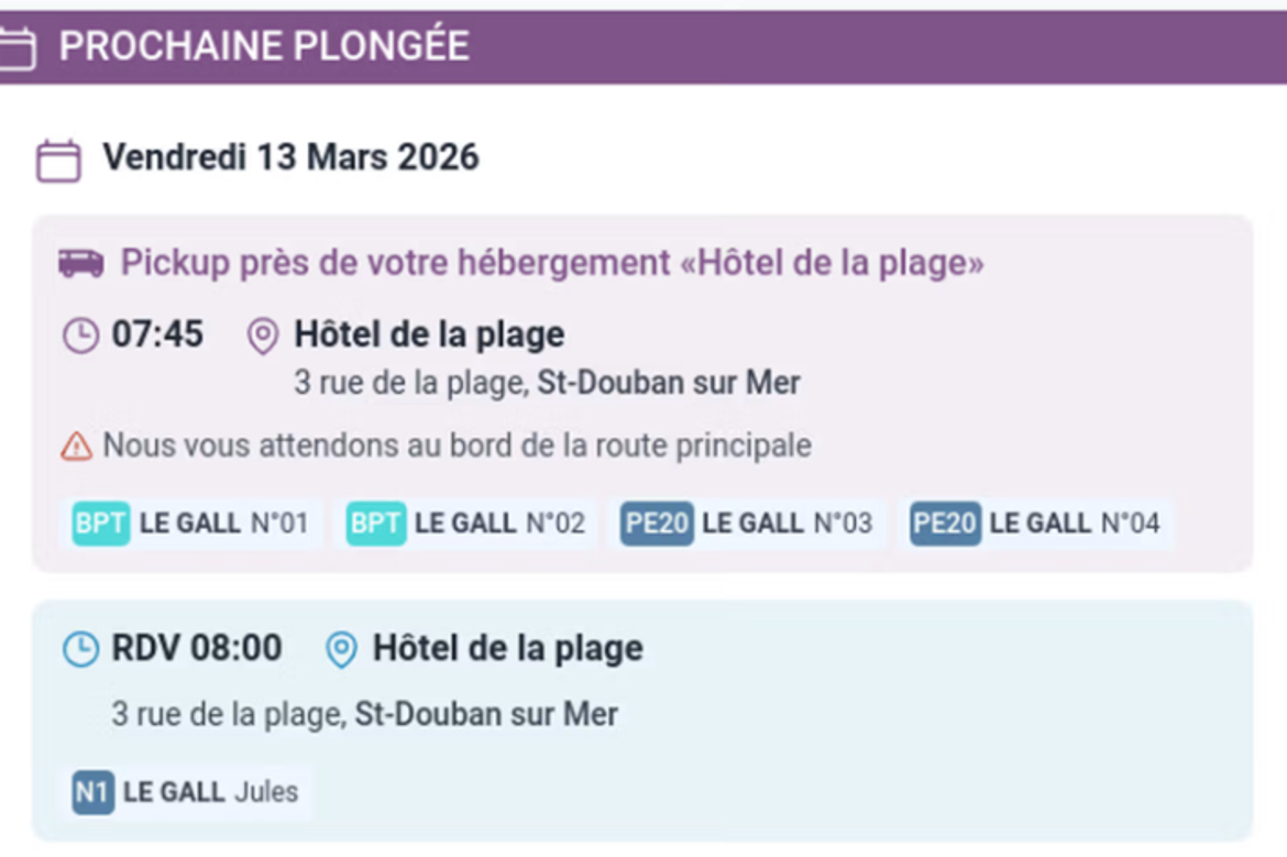 Lieu de RDV