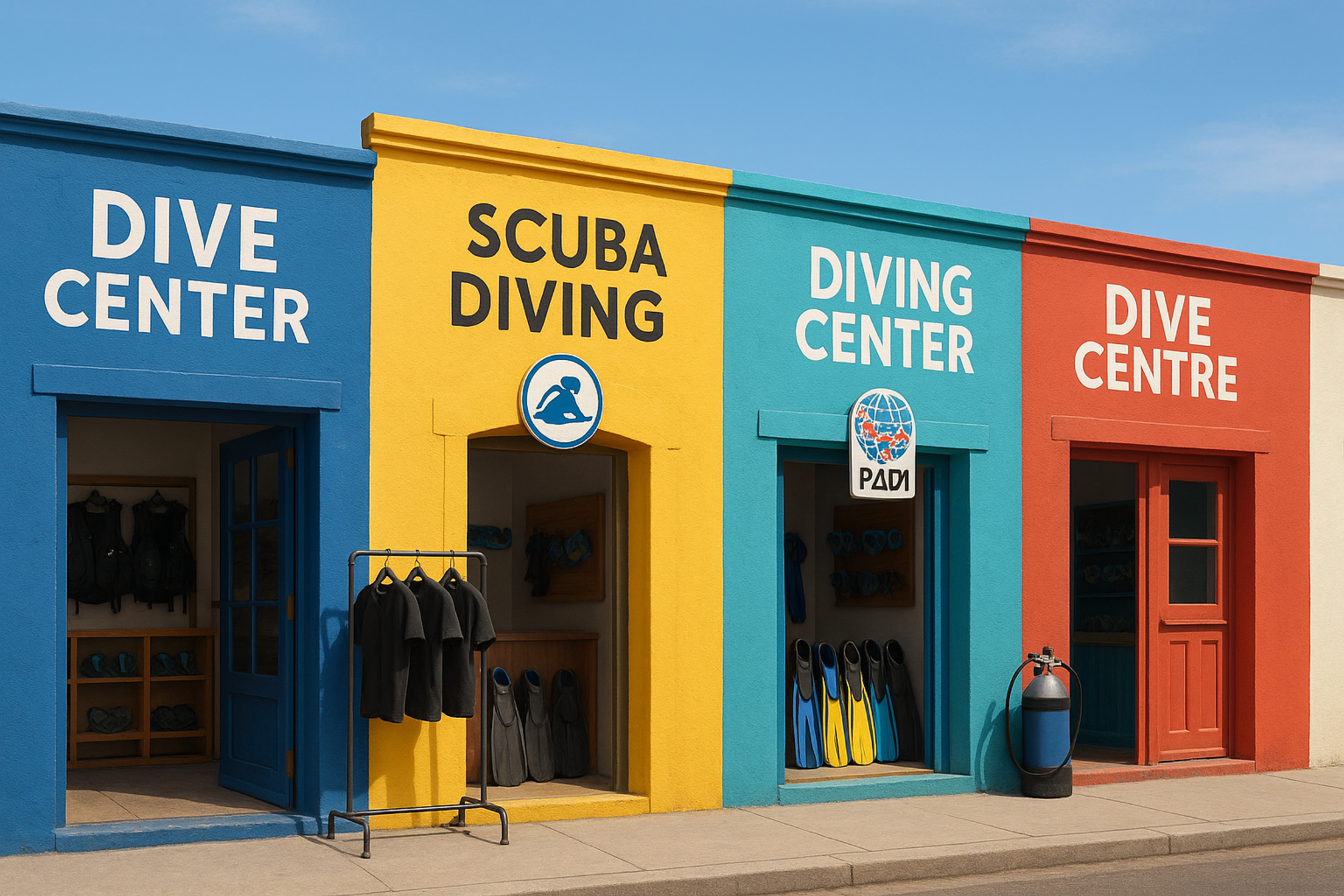 Plusieurs centres de plongée