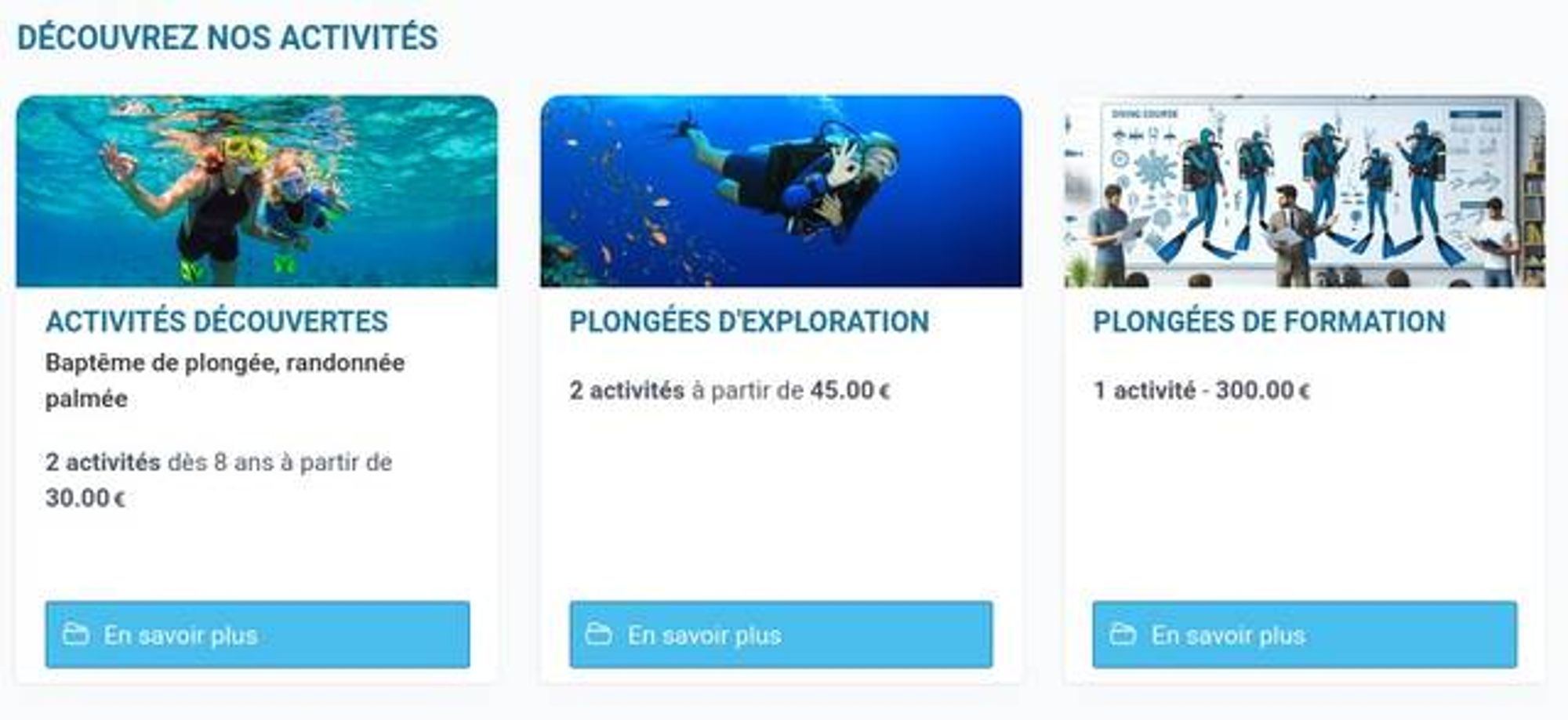 Catégories de votre catalogue en ligne MABADIVE