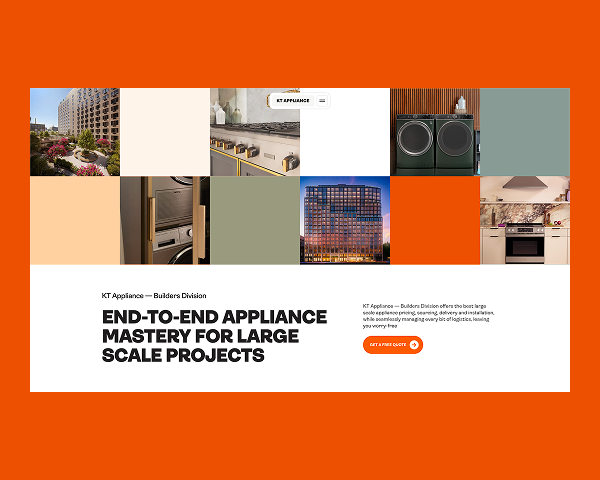 KT Appliance Builders website
