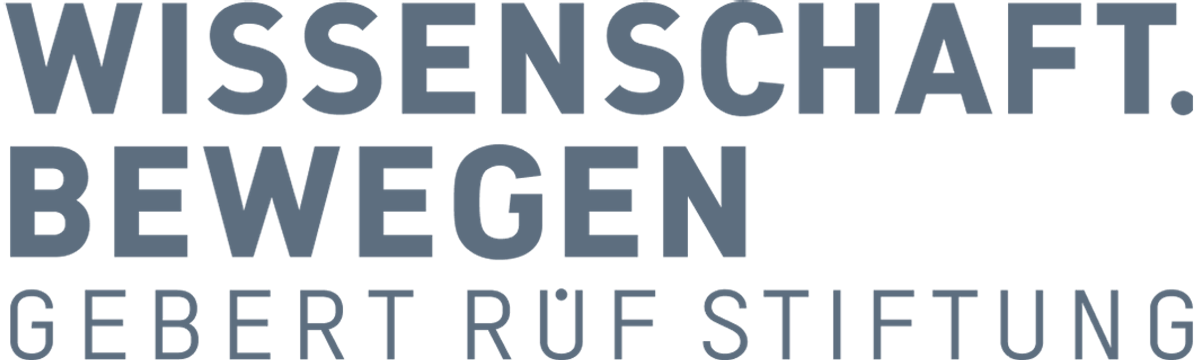 Logo Wissenschaft Bewegen Gebert Rüf Stiftung