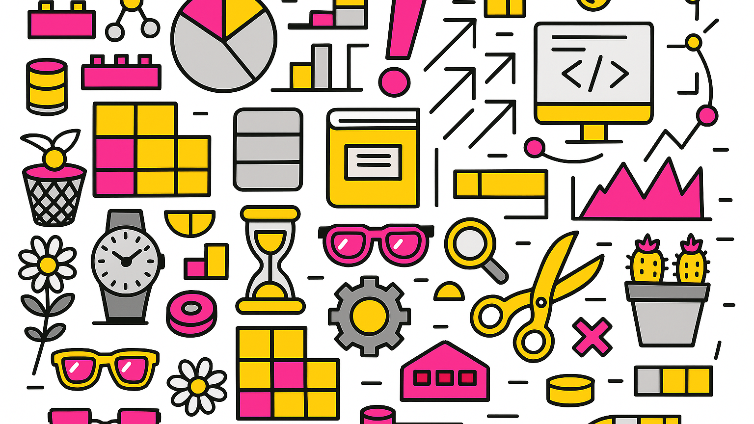 Grafik zur Symbolisierung von Modularität, klare Strukturierung und Skalierung von Ruby-on-Rails-Anwendungen