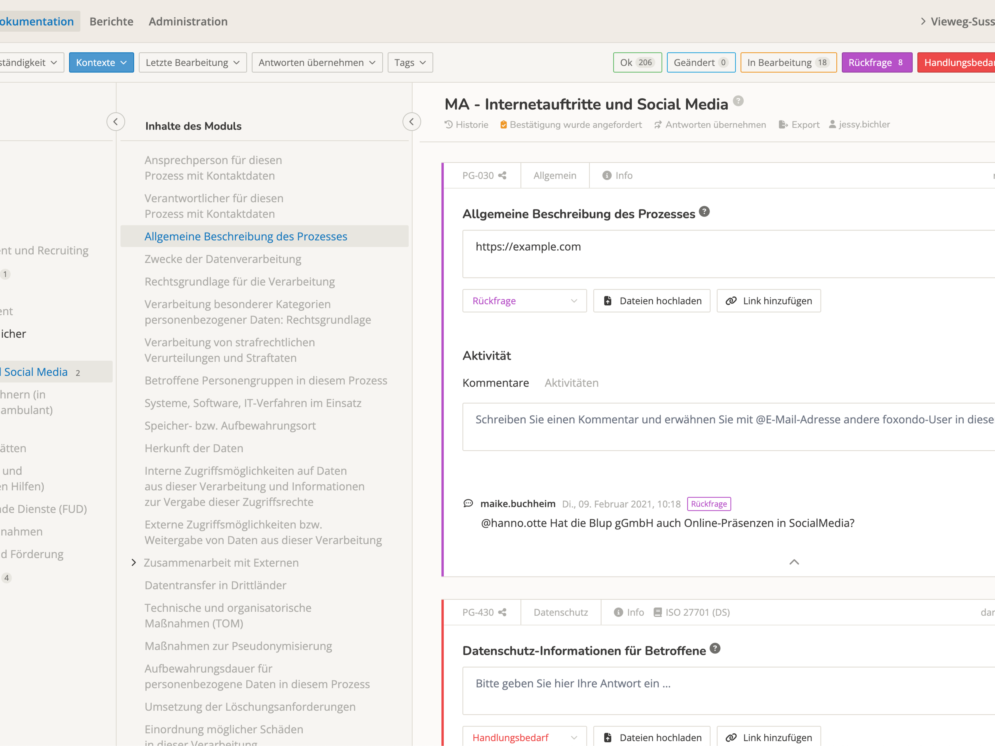 Kollaboratives Arbeiten an der Dokumentation Kollaboratives Arbeiten an der Dokumentation