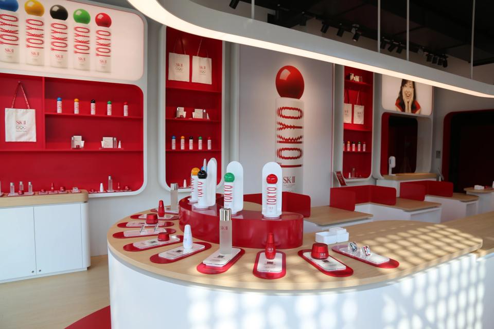 SK-II retail zone inside the pavilion