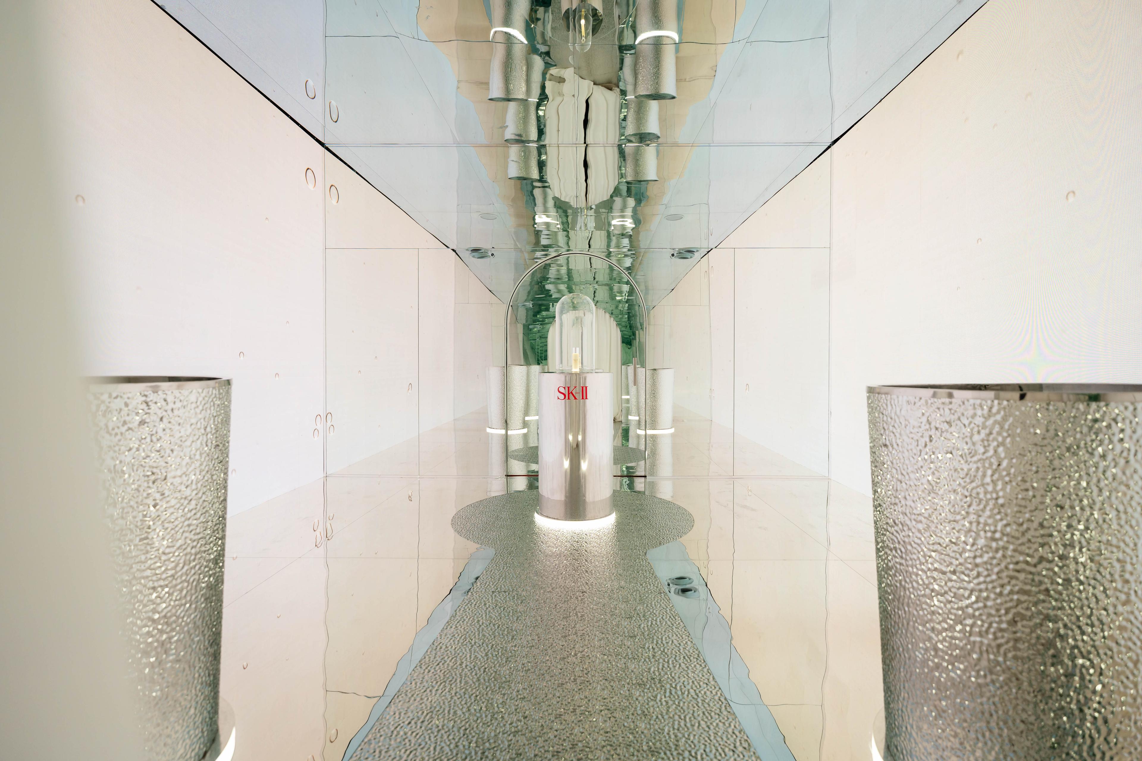 Immersive room showcasing the original SK-II Facial Treatment Essence Bottle