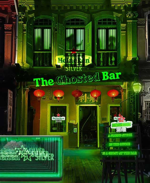 No. 5 Emerald Hill venue exterior - Ghosted Bar activation