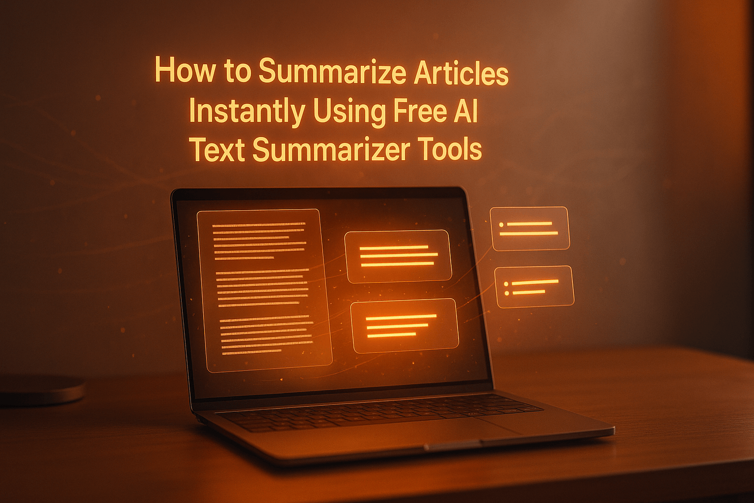 How to Summarize Articles Instantly Using Free AI Text Summarizer Tools