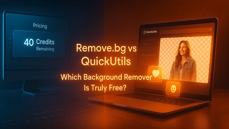 Remove.bg vs QuickUtils — Which Background Remover Is Truly Free?