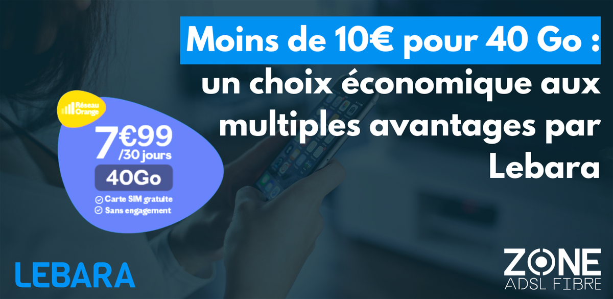 Le forfait mobile Lebara 40 Go un choix rentable et riche en fonctionnalités