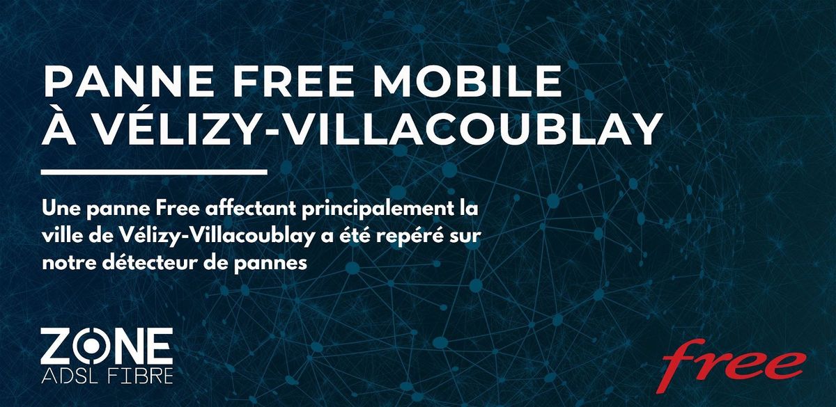 Panne Mobile en cours sur le réseau Free à Vélizy-Villacoublay (78140)