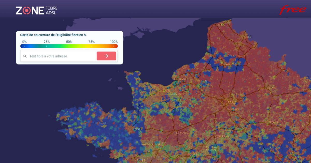 La fibre Free : couverture et éligibilité
