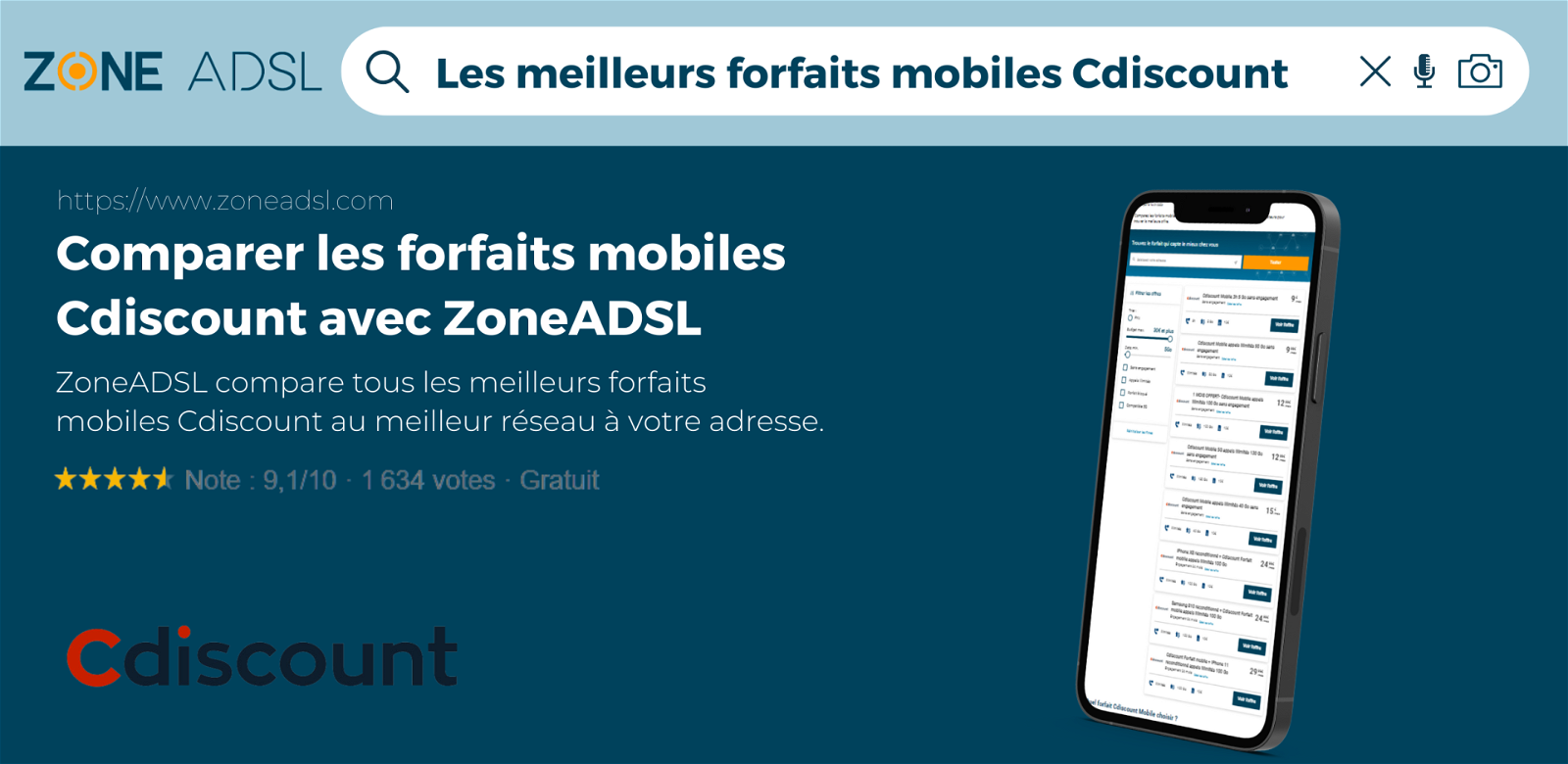 Cdiscount Mobile : 1 mois offert sur le forfait sans engagement