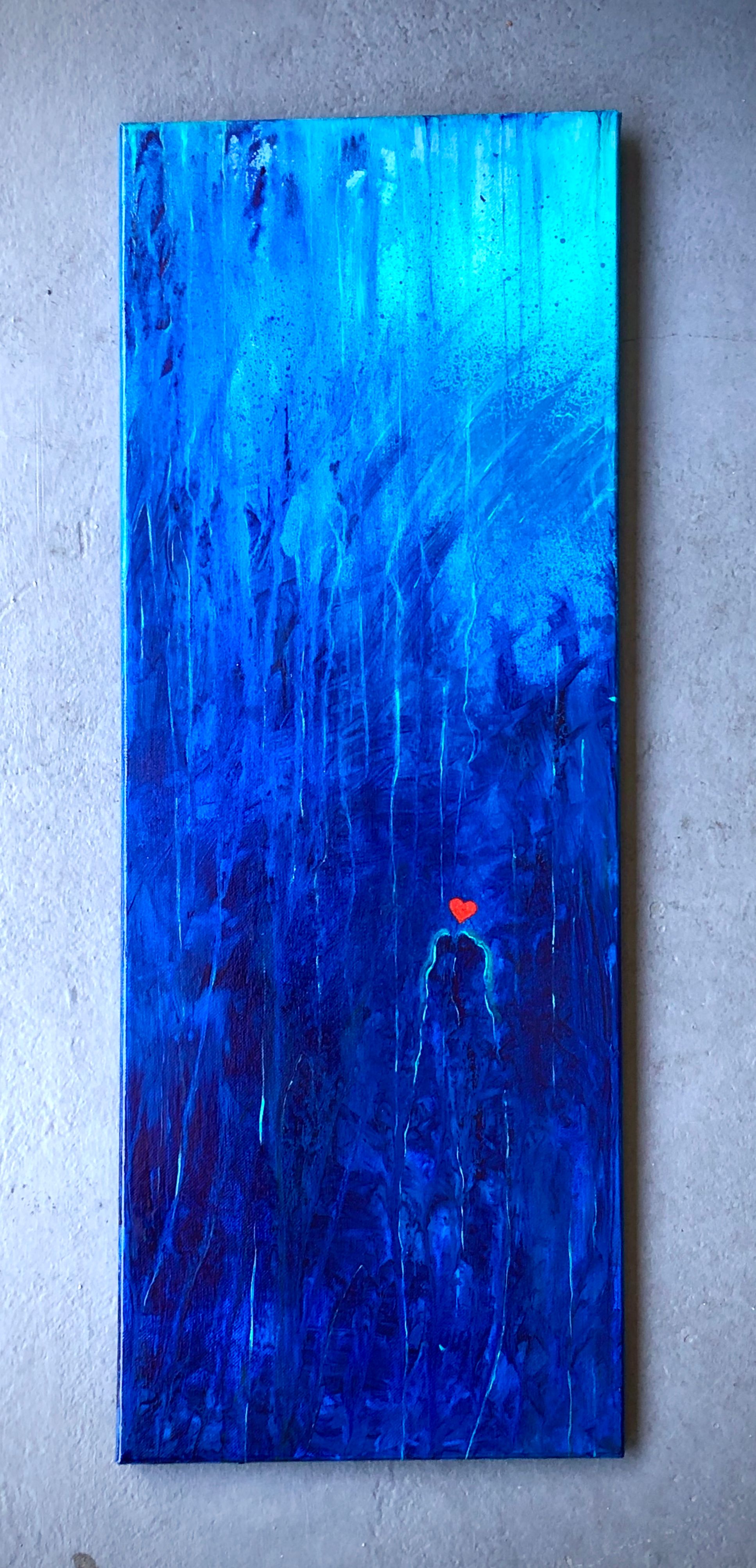 Lovers Under the Waterfall