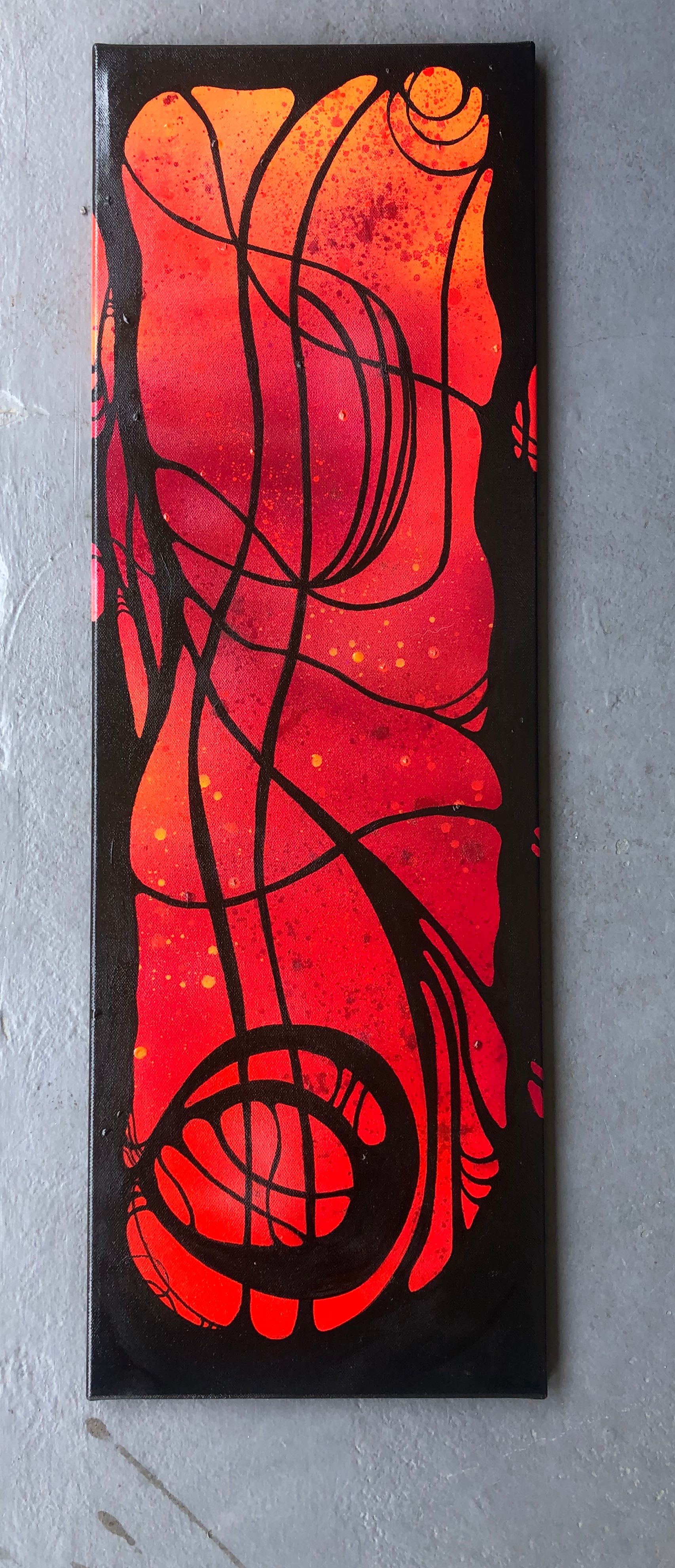Red Art Nouveau
