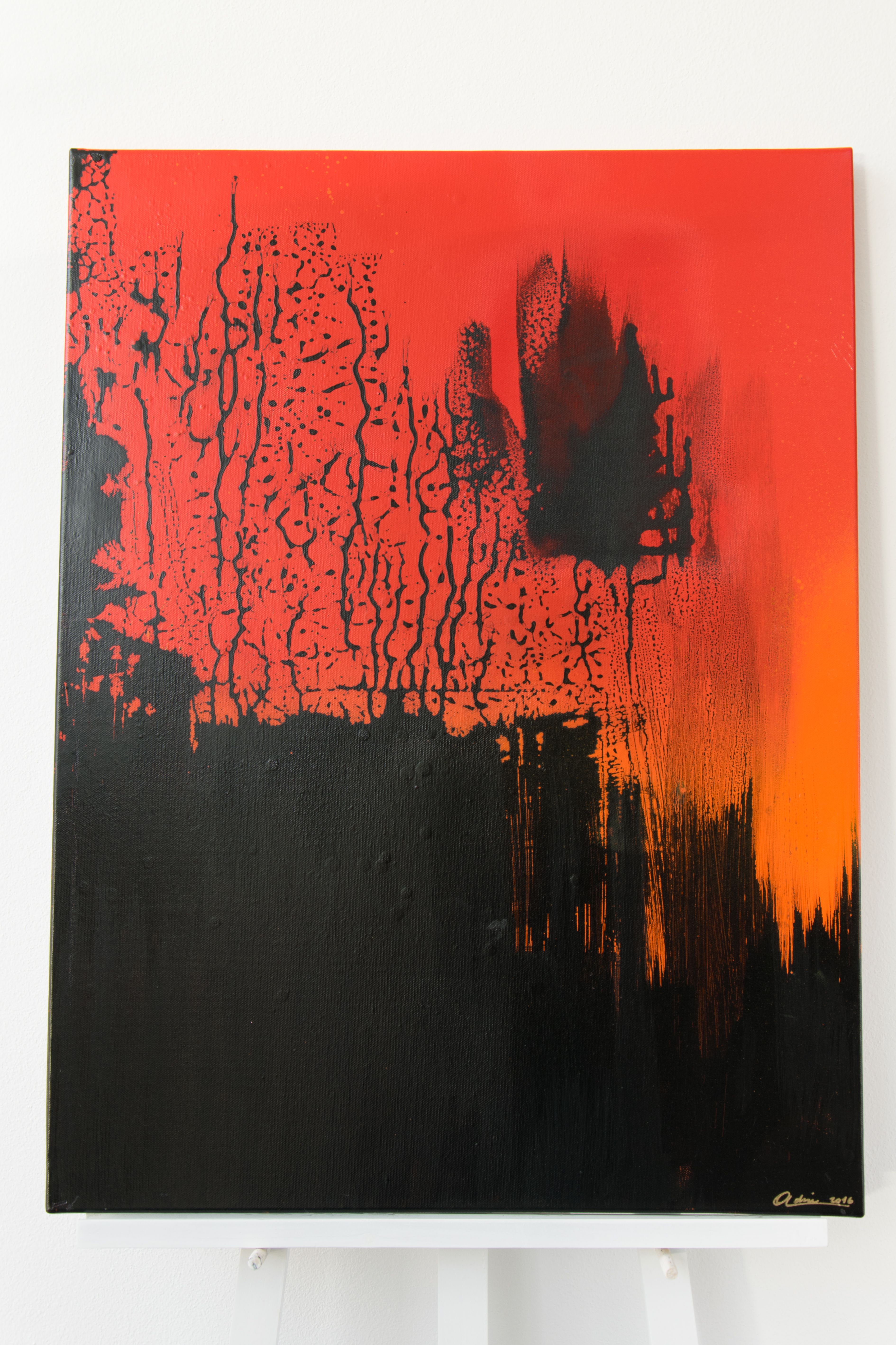 Red Sunrise of the Forest