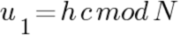 u1 = hcmod N