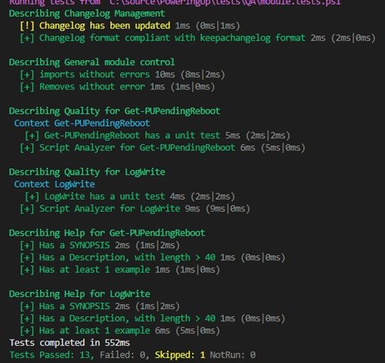 Figure 7: All tests passed.