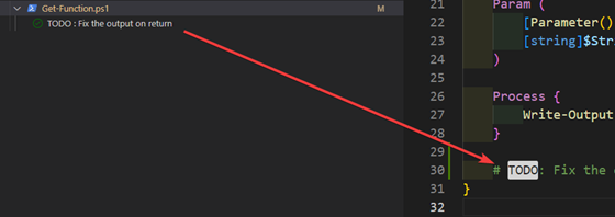 Figure 5: Some work to do with Todo tree.