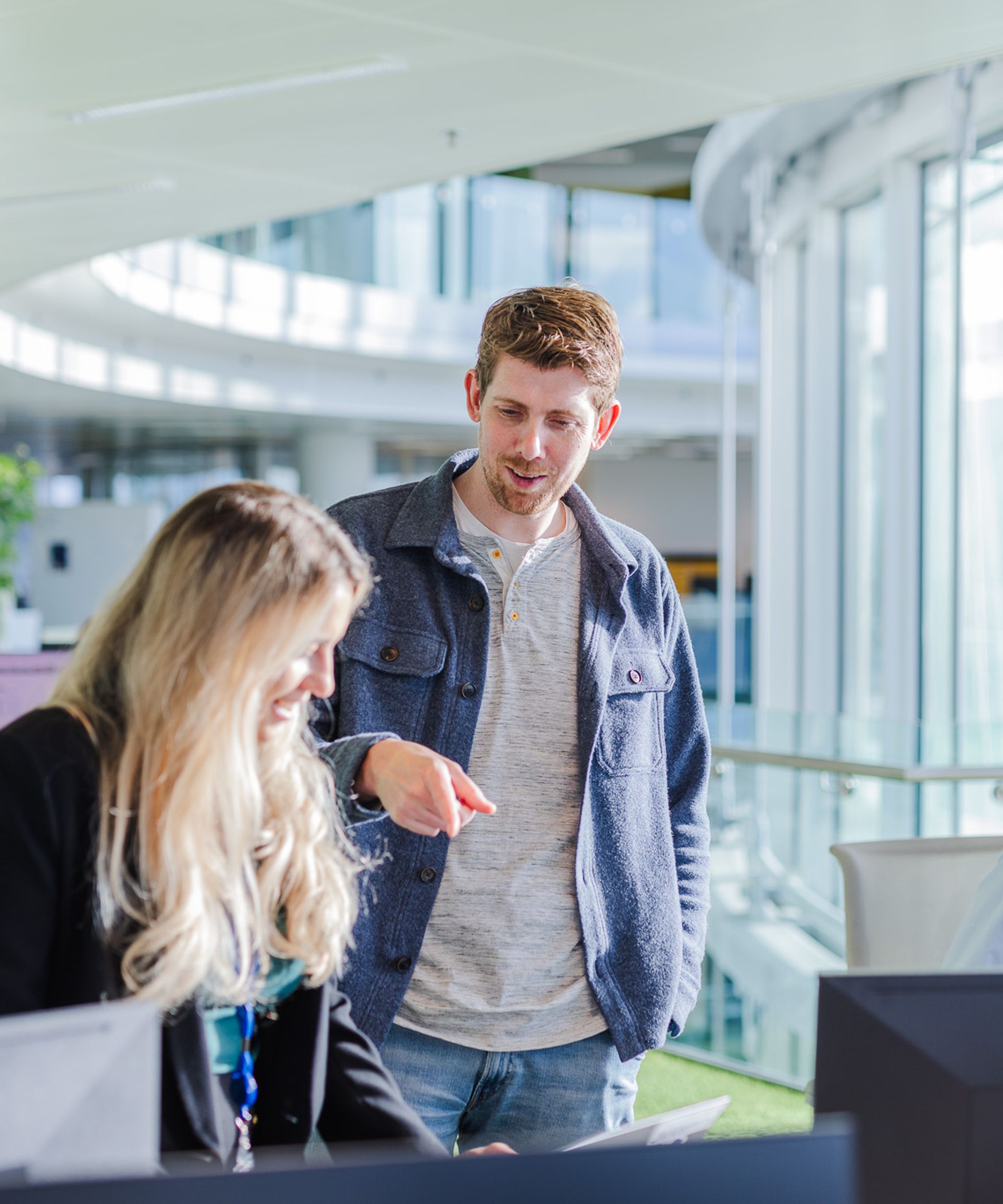 Collega's aan het werk in de Rabobank toren