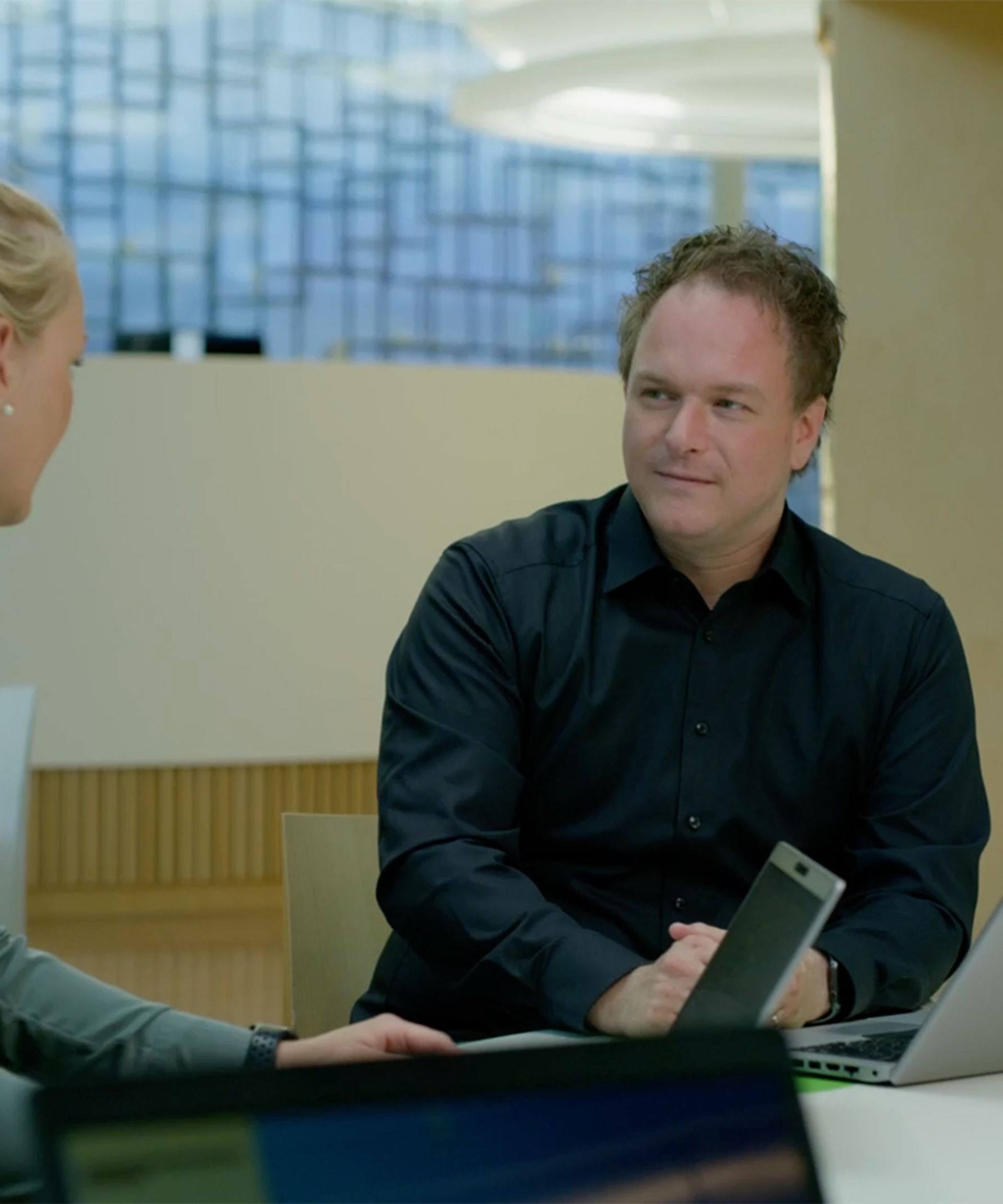 Sjak met een collega