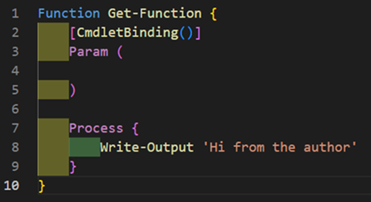 Figure 2: With indentation rainbow extension enabled.