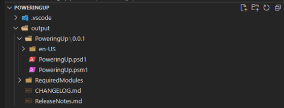 Figure 7: Build output from build script.