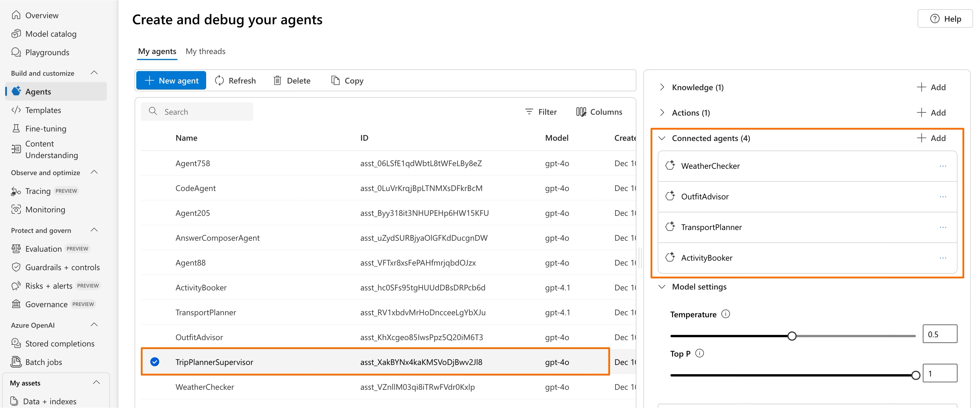 Connected Agents in Foundry Portal