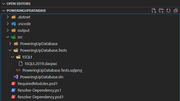 tSQLt framework Data-Tier Application