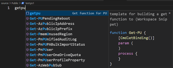 Code snippet suggestion