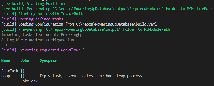 Figure 1: Exposing task through the build workflow defined in build.yaml