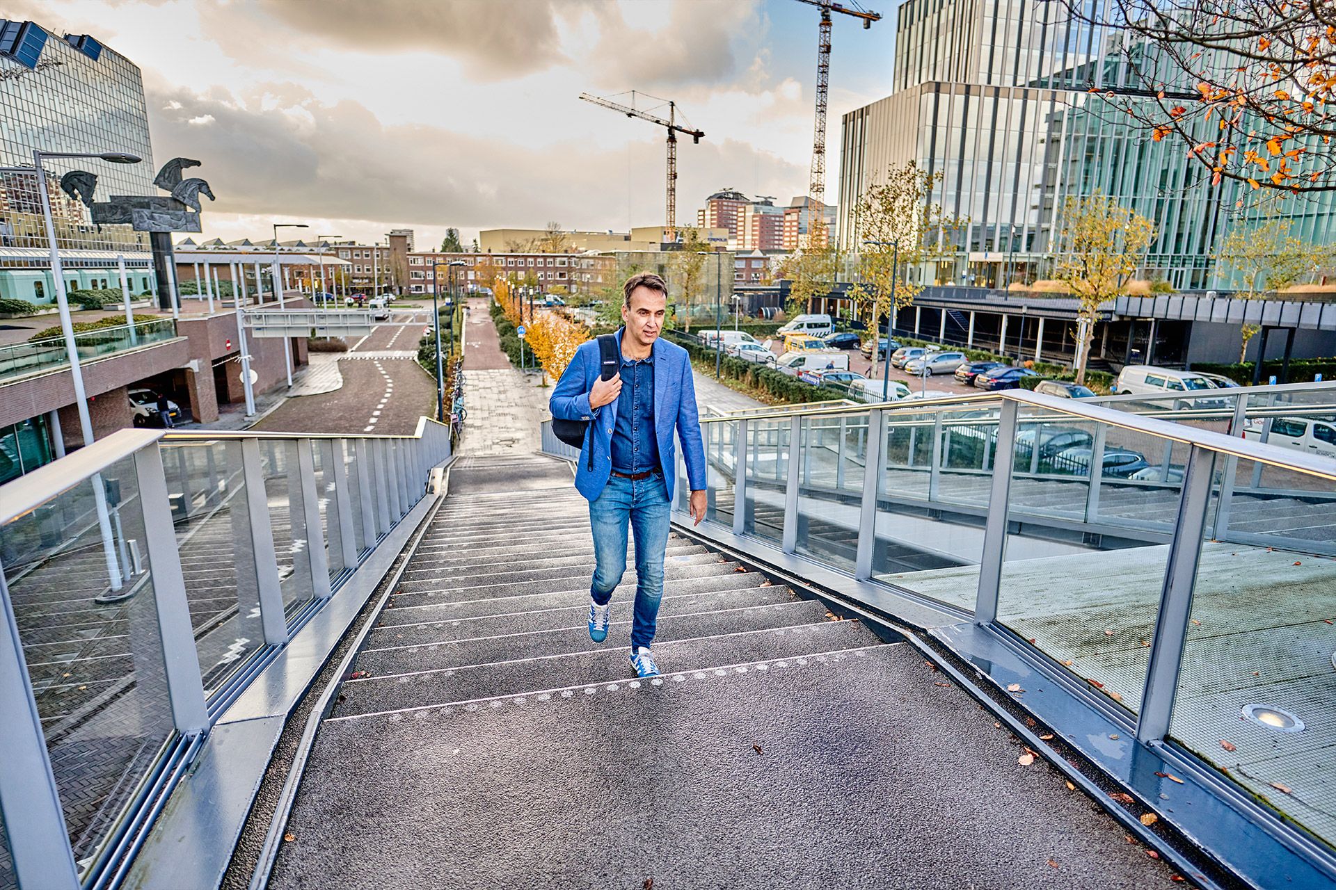 Martin Dijkman walks to Utrecht Central Station