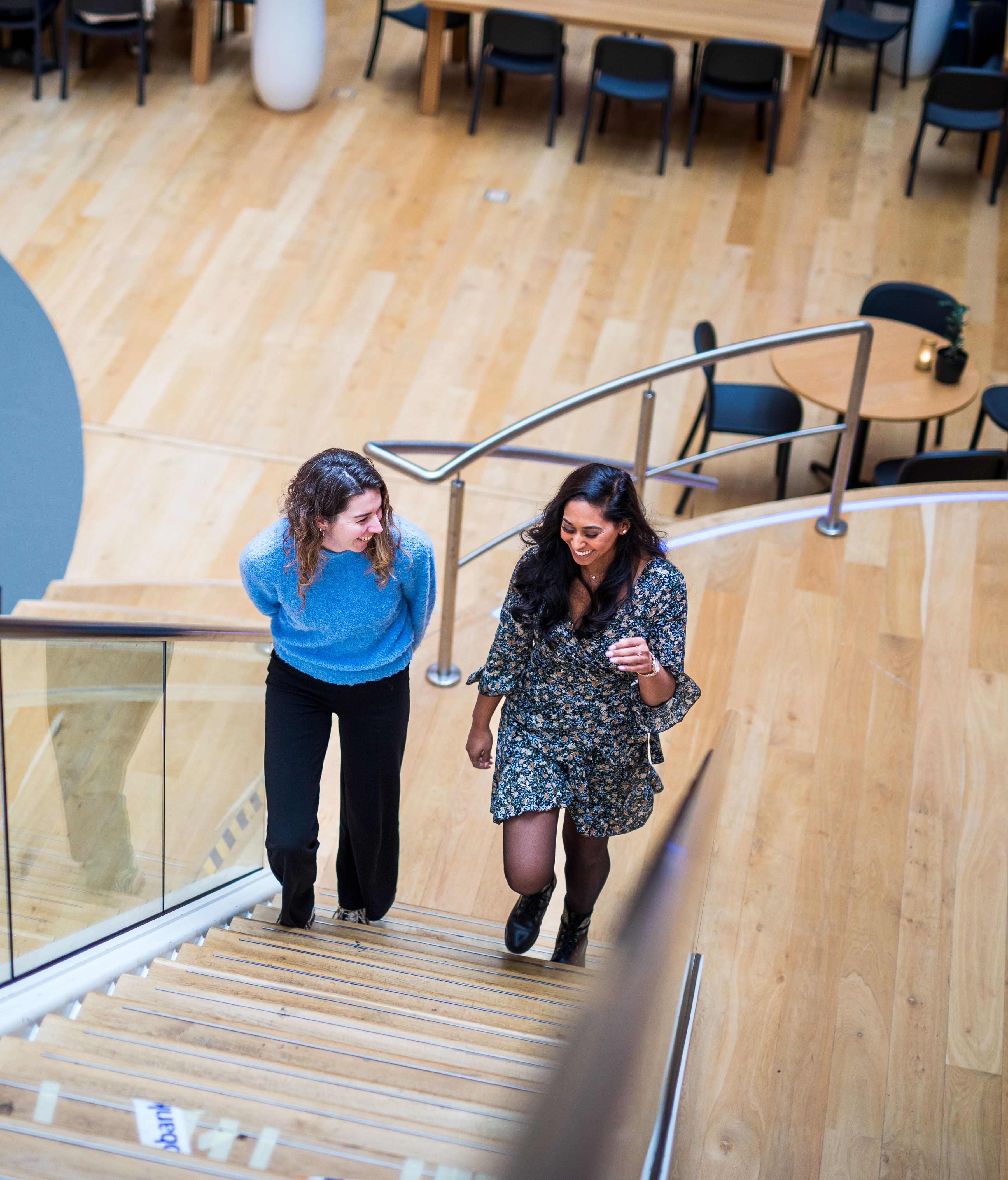 Colleagues on the stairs
