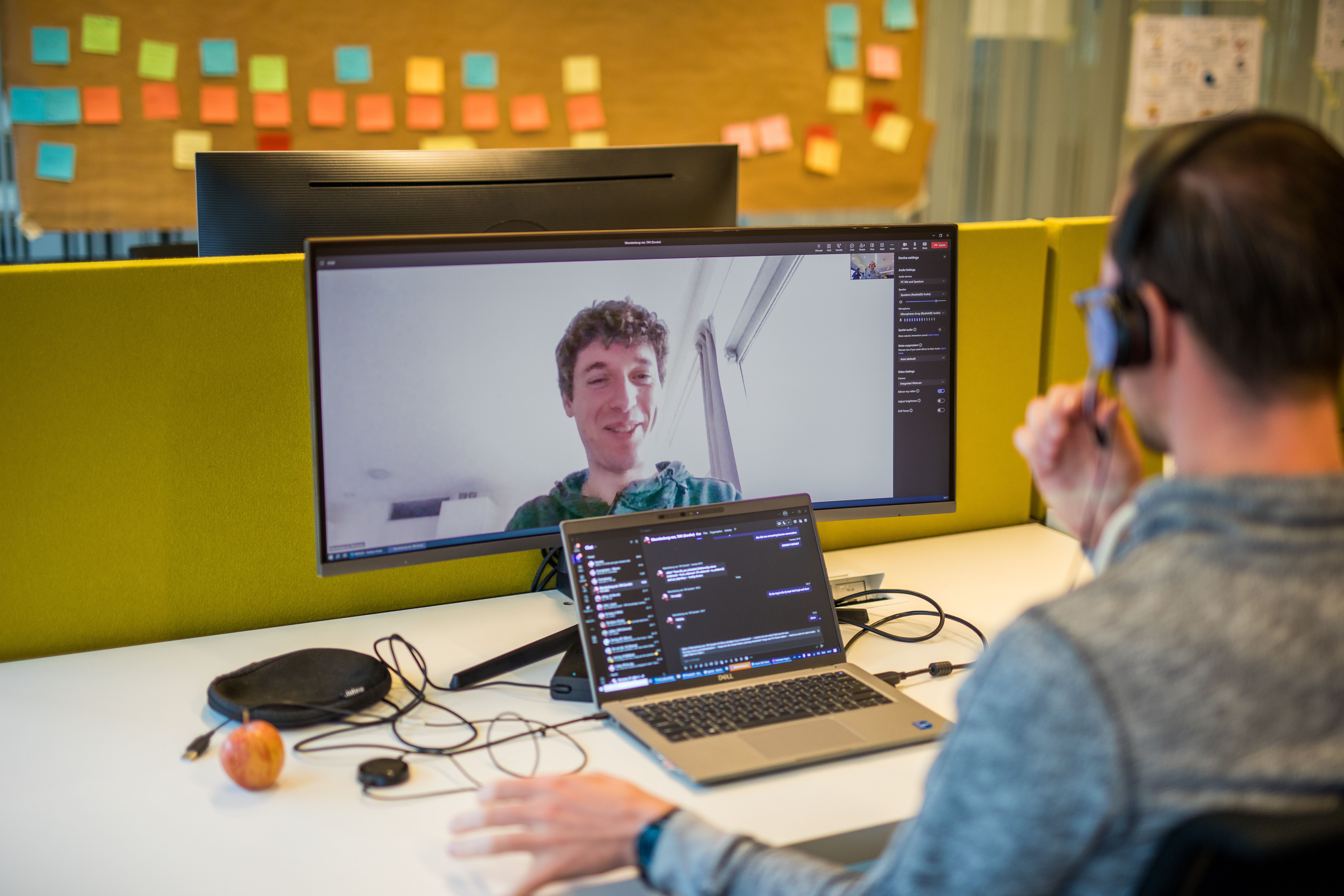 Collega's in teams call