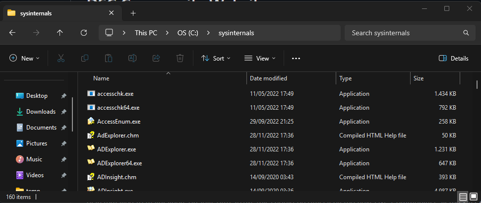 Figure 2: SysInternals installed with `dsc.exe