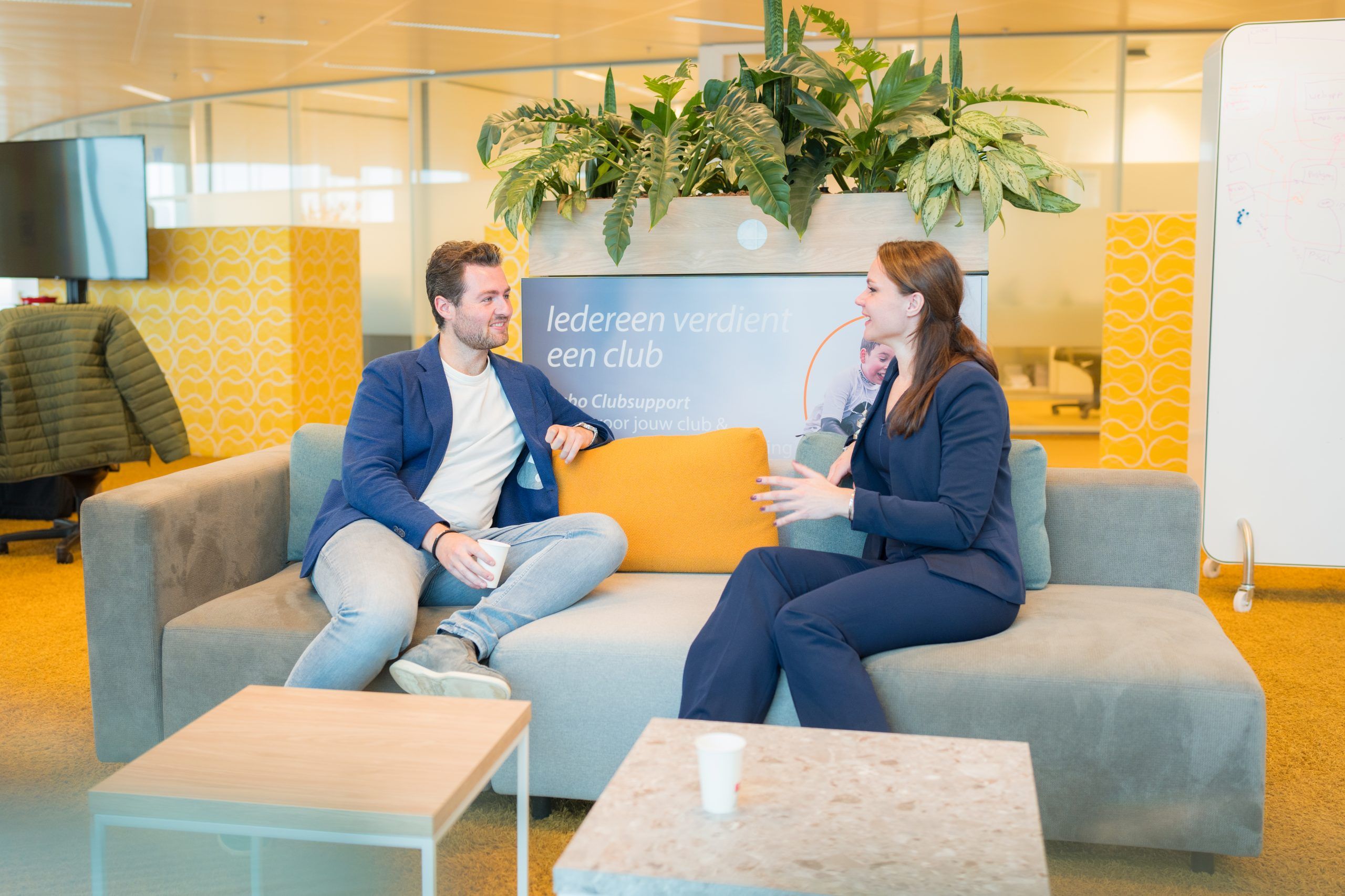 robbert en magriet met elkaar in gesprek