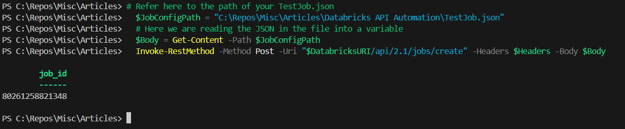 execute API