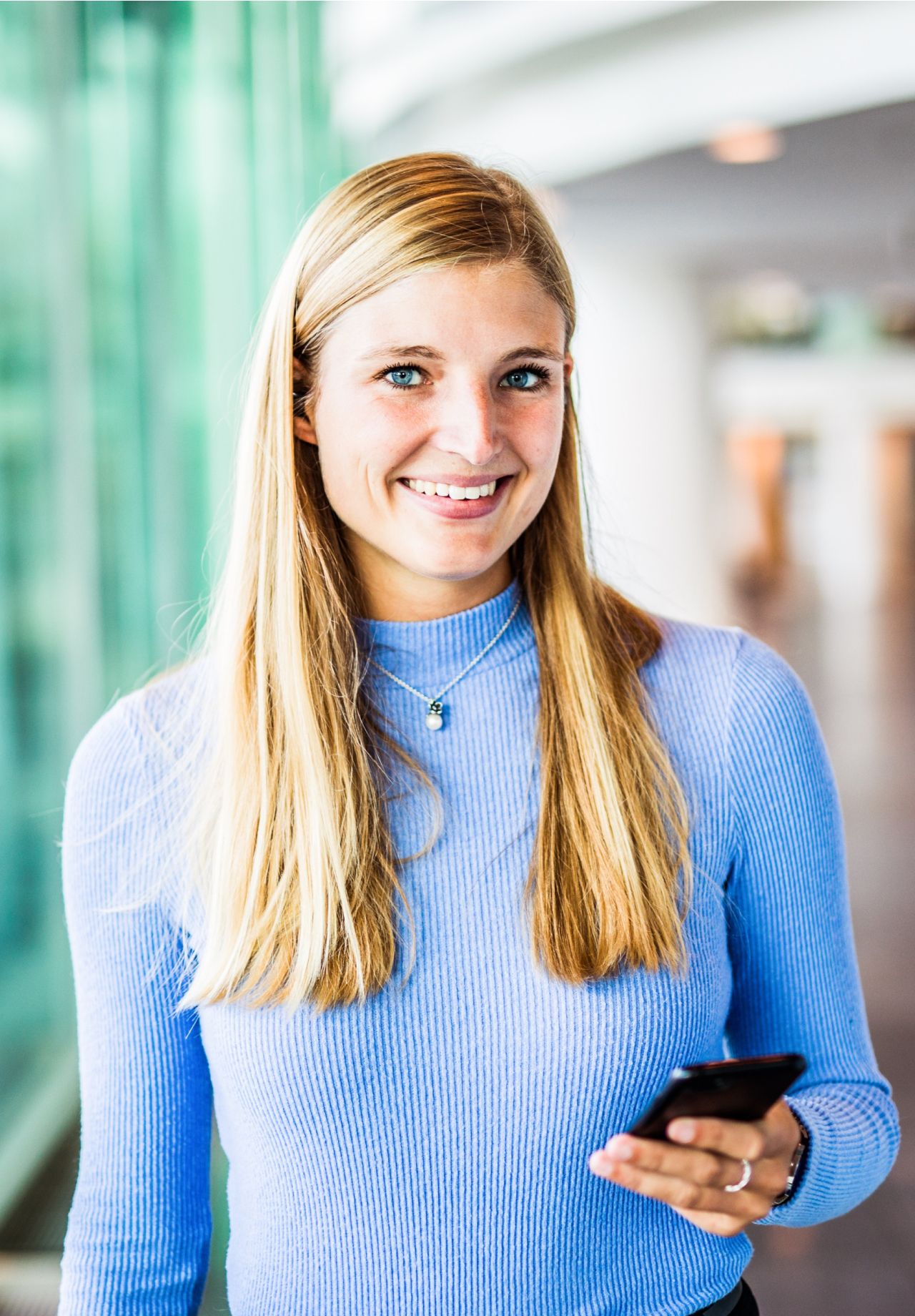 Girl with mobile phone