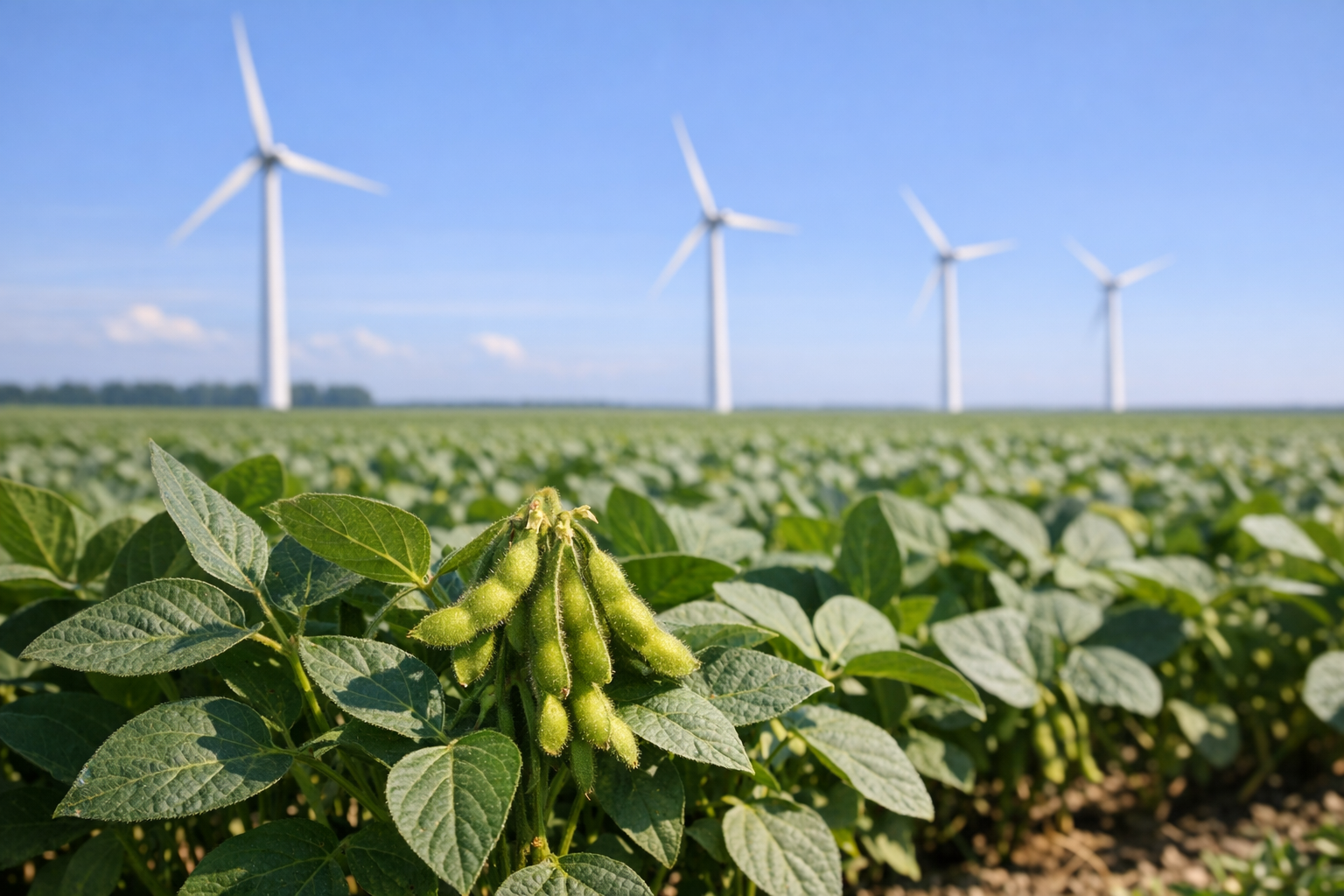 Edamame boontjes in Flevoland
