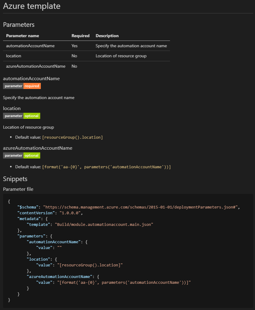 Figure 11: Documentation with metadata.json