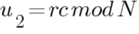 u2=rcmod N