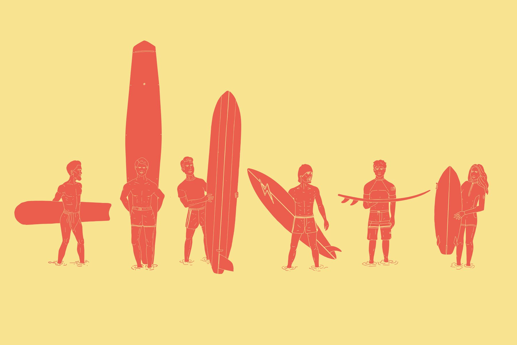 The History of Surfboard Design | Surf Simply