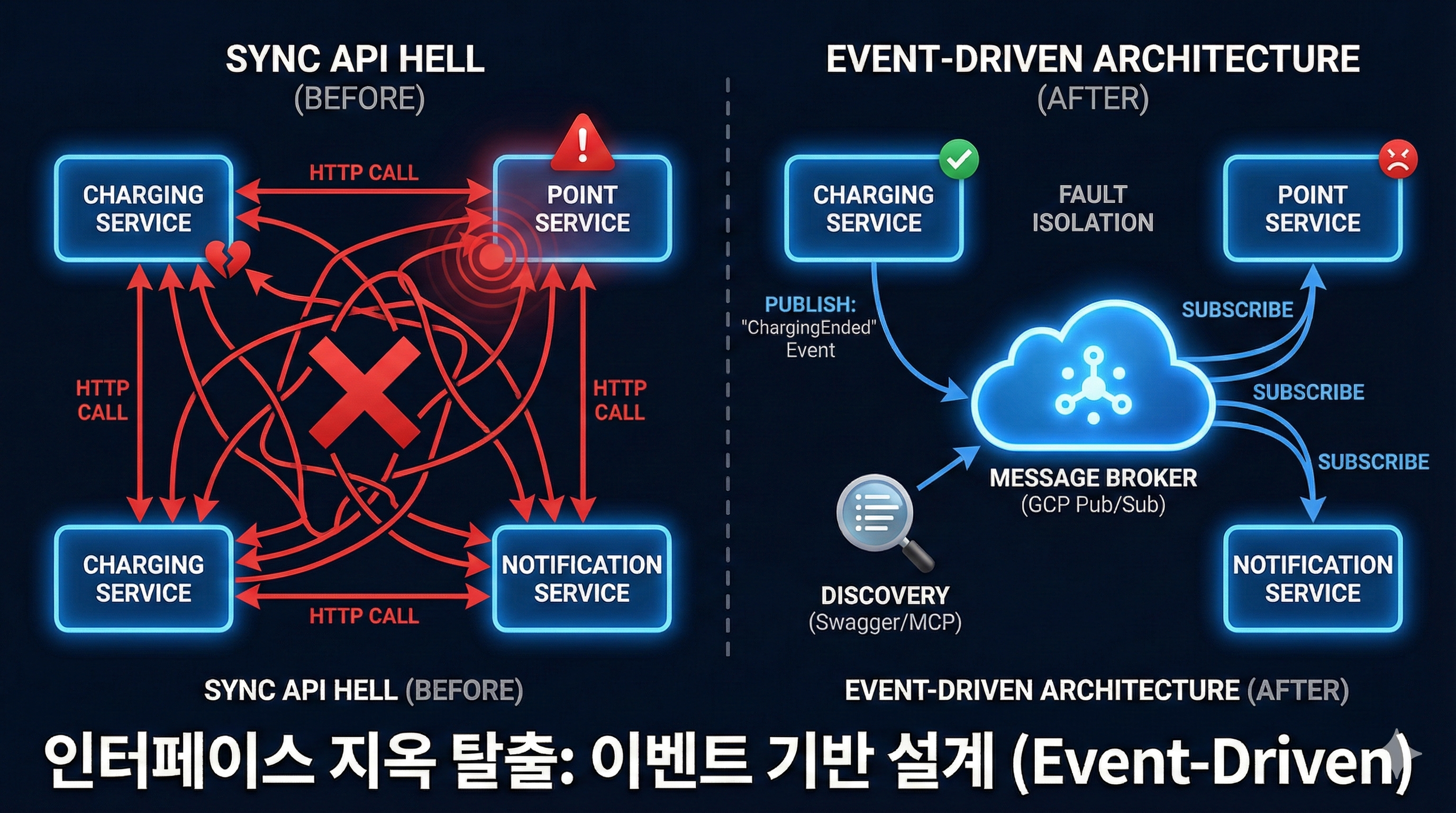 인터페이스 지옥 탈출: 이벤트 기반 설계