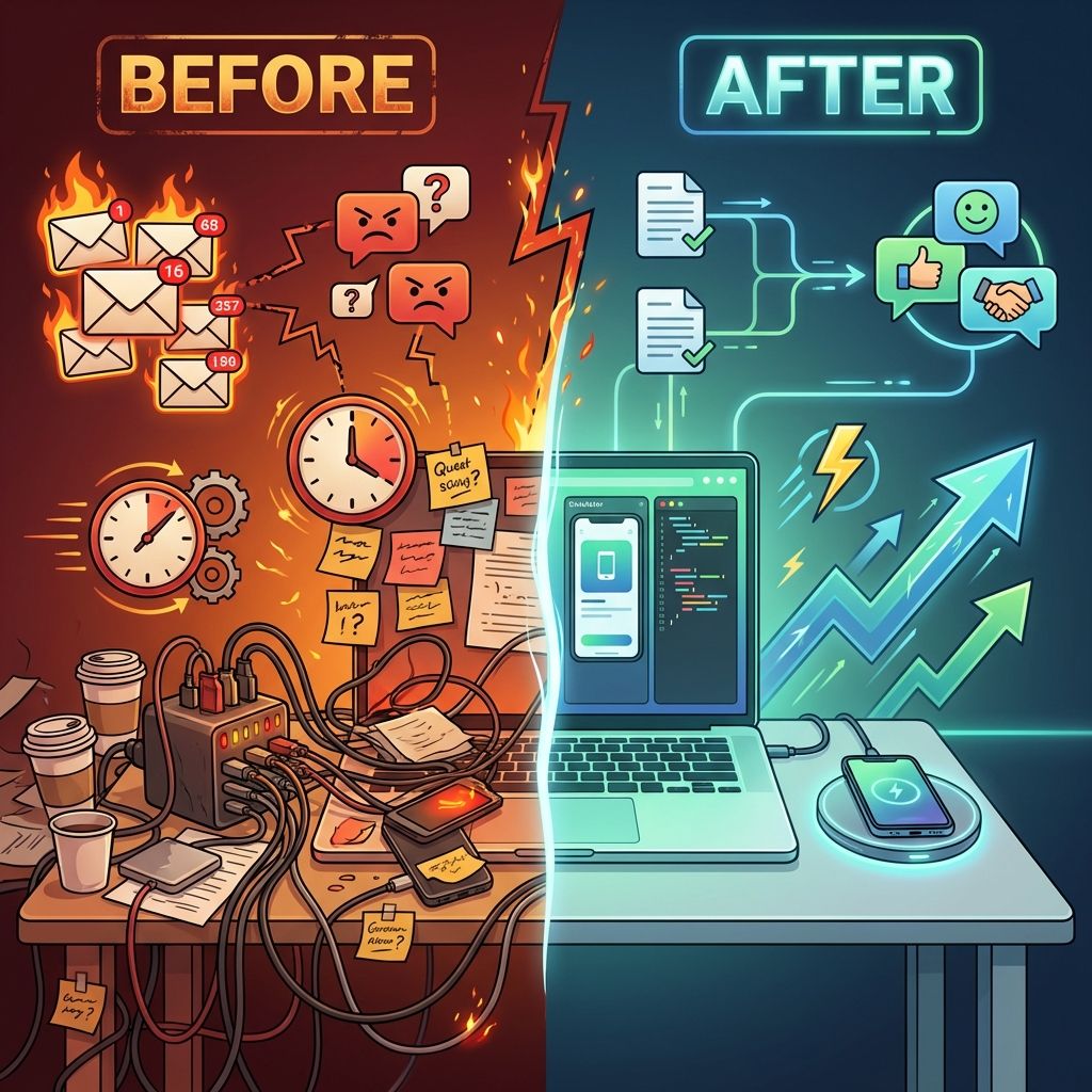 시뮬레이터 도입 전후 비교: 복잡한 하드웨어 테스트에서 깔끔한 디지털 테스트로 전환