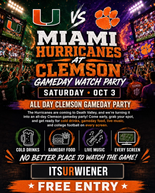 Miami vs Clemson Watch Party