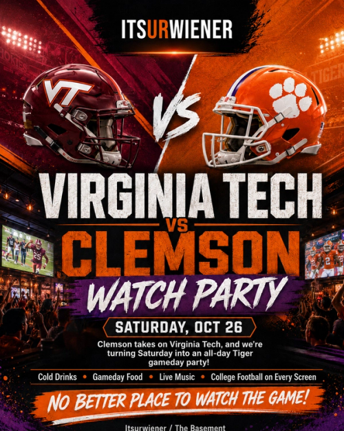 VA Tech vs Clemson Watch Party