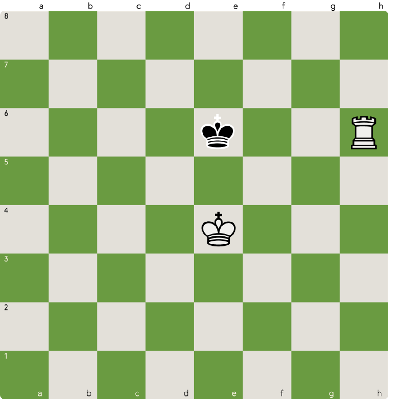 Position showing an undefended bishop that can be captured