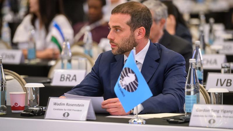 Germany's FIDE delegate Wadim Rosenstein finished runner-up.