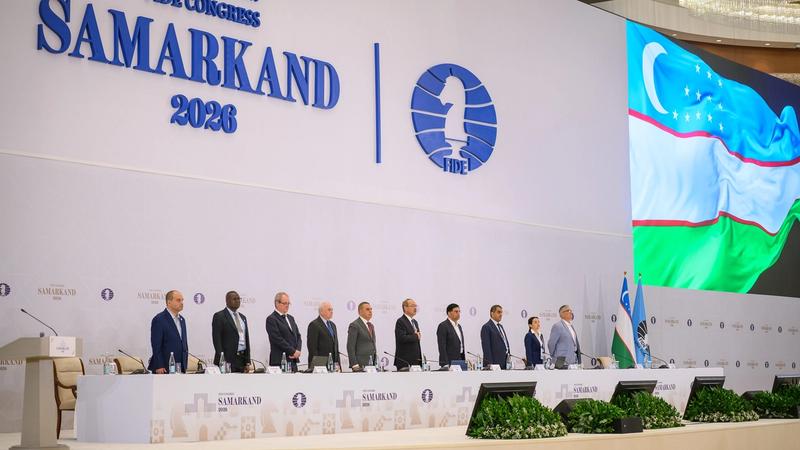 Delegates at the General Assembly in Samarkand.