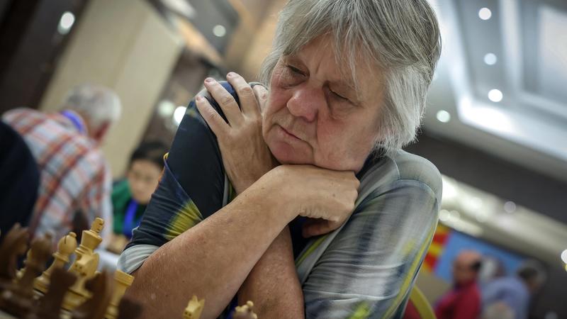 Ingrid Lauterbach at the FIDE World Senior Team Championships. 